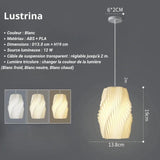 3Dlux Nordique | Suspension blanc nordique - LUSTRINA
