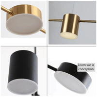 Lustre Minimaliste Moderne | Noir ou Doré en plusieurs tailles - LUSTRINA