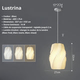 3Dlux Nordique | Suspension blanc nordique - LUSTRINA