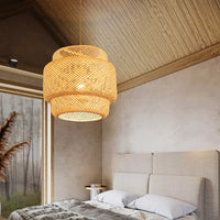 Lustre Bambou Tissé à la Main - LUSTRINA