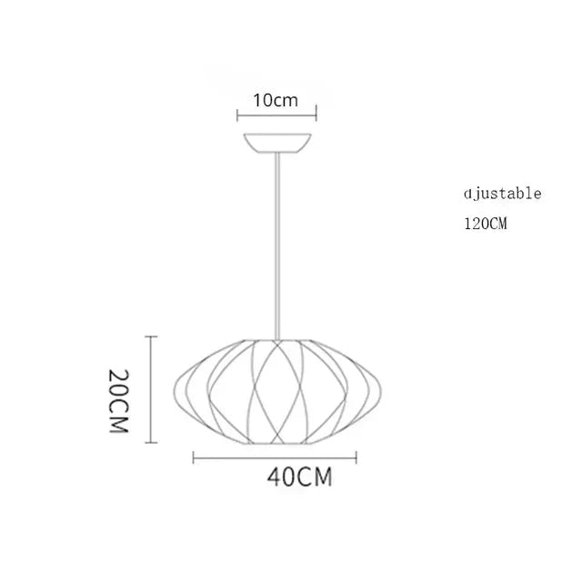 Lustre en Tissu Zenlight | Suspensio en Tissu, Design Japonais pour Une Ambiance Apaisante - LUSTRINA