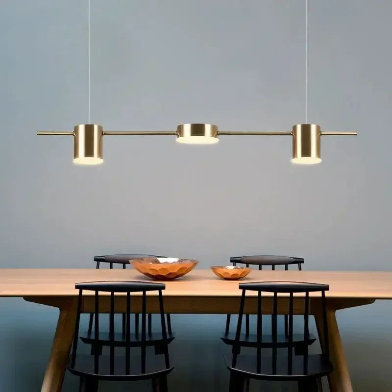 Lustre Minimaliste Moderne | Noir ou Doré disponible en plusieurs tailles - LUSTRINA