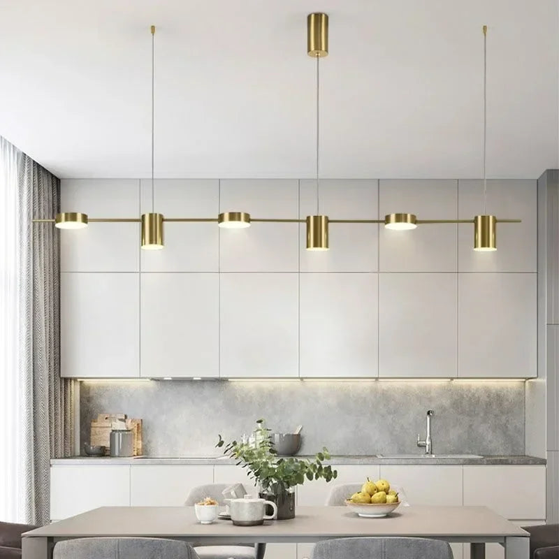 Lustre Minimaliste Moderne | Noir ou Doré disponible en plusieurs tailles - LUSTRINA