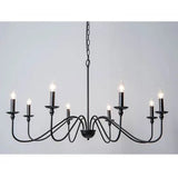 Chandelier Américain | Lustre salon doré ou noir - LUSTRINA