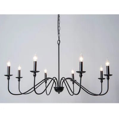 Chandelier Américain | Lustre salon doré ou noir - LUSTRINA
