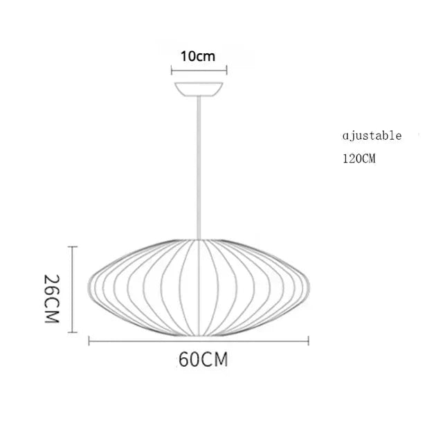 Lustre en Tissu Zenlight | Suspensio en Tissu, Design Japonais pour Une Ambiance Apaisante - LUSTRINA