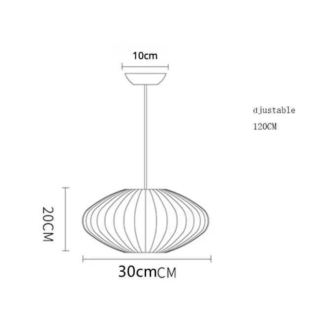 Lustre en Tissu Zenlight | Suspensio en Tissu, Design Japonais pour Une Ambiance Apaisante - LUSTRINA