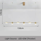 Lustre Minimaliste Moderne | Noir ou Doré disponible en plusieurs tailles - LUSTRINA