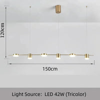 Lustre Minimaliste Moderne | Noir ou Doré disponible en plusieurs tailles - LUSTRINA
