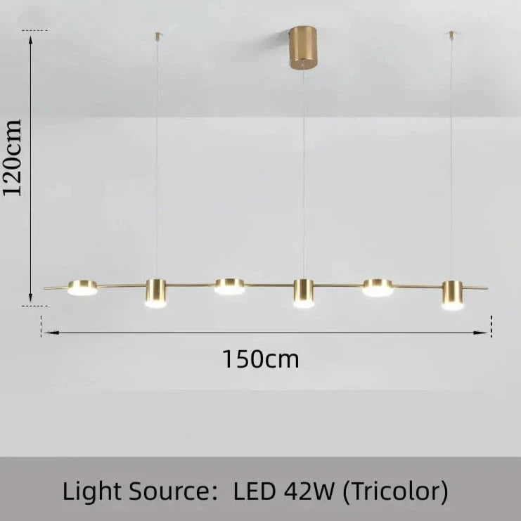 Lustre Minimaliste Moderne | Noir ou Doré disponible en plusieurs tailles - LUSTRINA