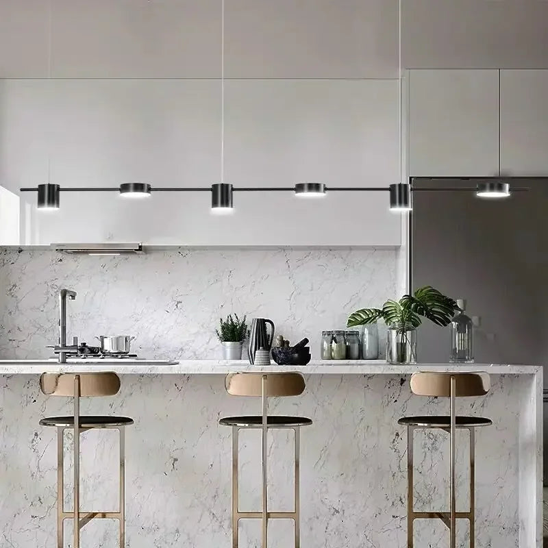 Lustre Minimaliste Moderne | Noir ou Doré disponible en plusieurs tailles - LUSTRINA