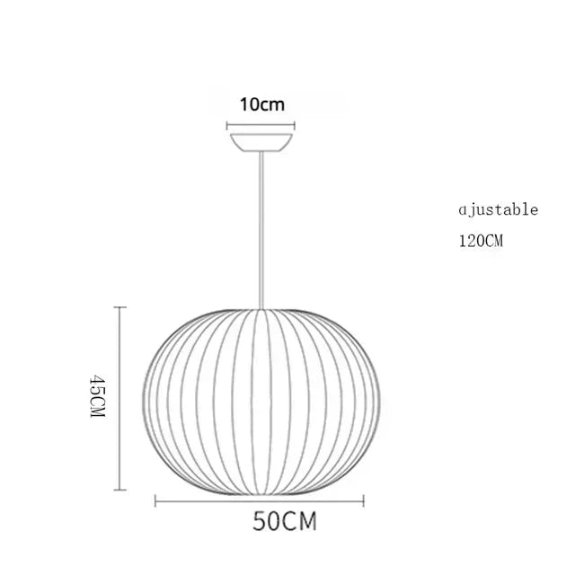 Lustre en Tissu Zenlight | Suspensio en Tissu, Design Japonais pour Une Ambiance Apaisante - LUSTRINA