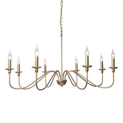 Chandelier Américain | Lustre salon doré ou noir - LUSTRINA