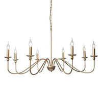 Chandelier Américain | Lustre salon doré ou noir - LUSTRINA