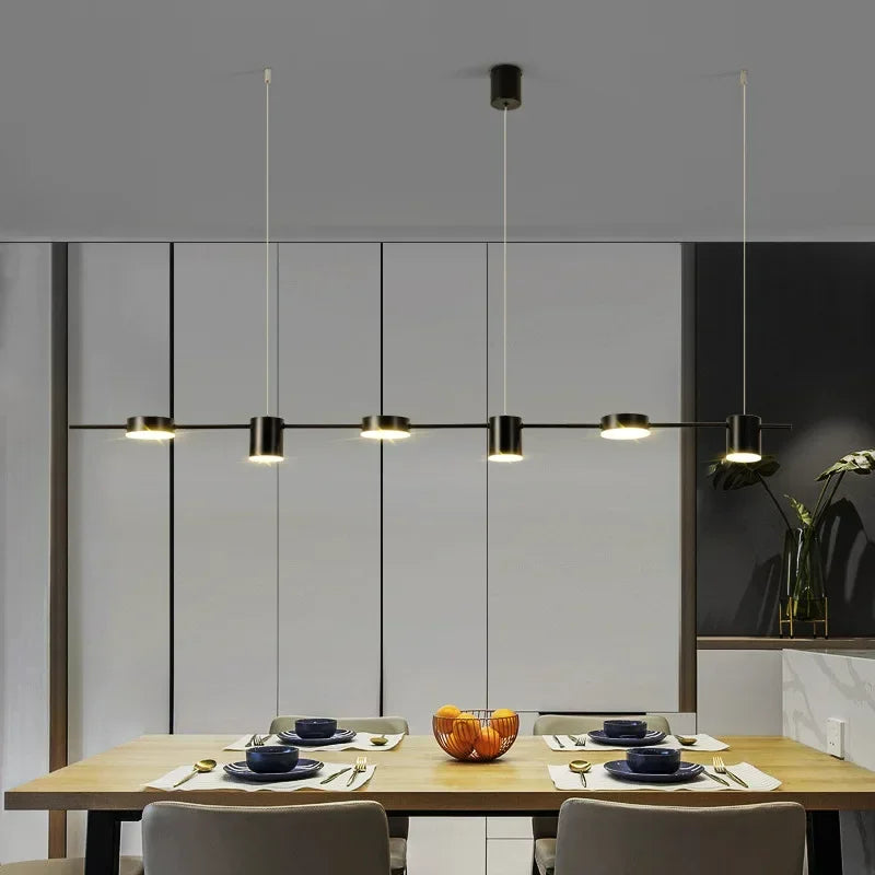 Lustre Minimaliste Moderne | Noir ou Doré disponible en plusieurs tailles - LUSTRINA