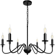 Chandelier Américain | Lustre salon doré ou noir - LUSTRINA