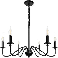 Chandelier Américain | Lustre salon doré ou noir - LUSTRINA