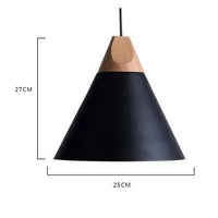 Luminaire Soleil de Bois Arc-en-Ciel | Abat-jours en aluminium et corps en bois naturel - LUSTRINA