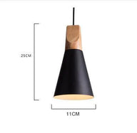 Luminaire Soleil de Bois Arc-en-Ciel | Abat-jours en aluminium et corps en bois naturel - LUSTRINA