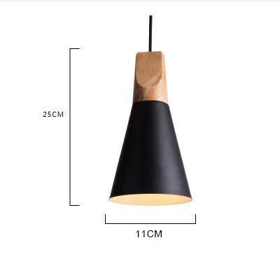 Luminaire Soleil de Bois Arc-en-Ciel | Abat-jours en aluminium et corps en bois naturel - LUSTRINA
