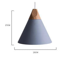 Luminaire Soleil de Bois Arc-en-Ciel | Abat-jours en aluminium et corps en bois naturel - LUSTRINA