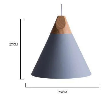 Luminaire Soleil de Bois Arc-en-Ciel | Abat-jours en aluminium et corps en bois naturel - LUSTRINA