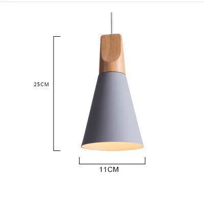 Luminaire Soleil de Bois Arc-en-Ciel | Abat-jours en aluminium et corps en bois naturel - LUSTRINA