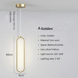 Harmonie Lumineuse | Suspension LED Moderne en Or ou Noir - LUSTRINA