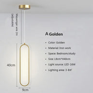 Harmonie Lumineuse | Suspension LED Moderne en Or ou Noir - LUSTRINA