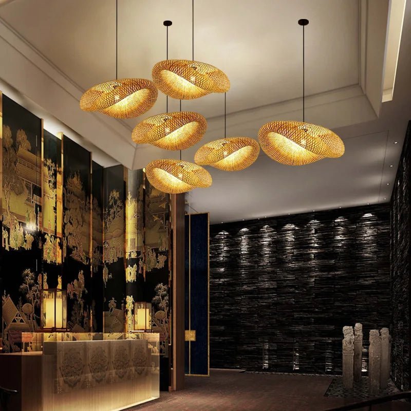 Bambou Tissé ZK3Design | Lustre en bambou - LUSTRINA