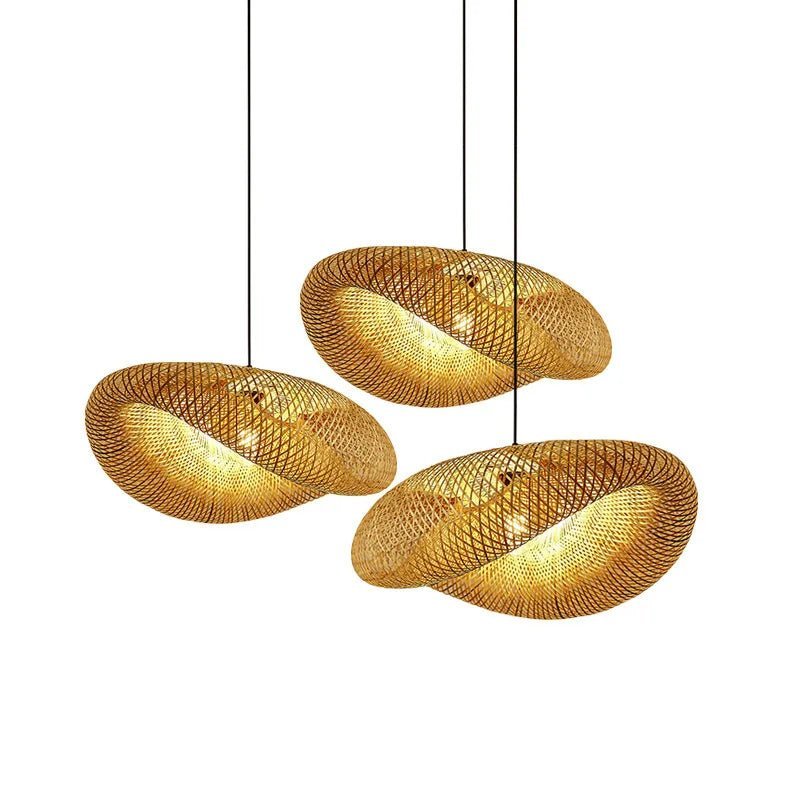 Bambou Tissé ZK3Design | Lustre en bambou - LUSTRINA
