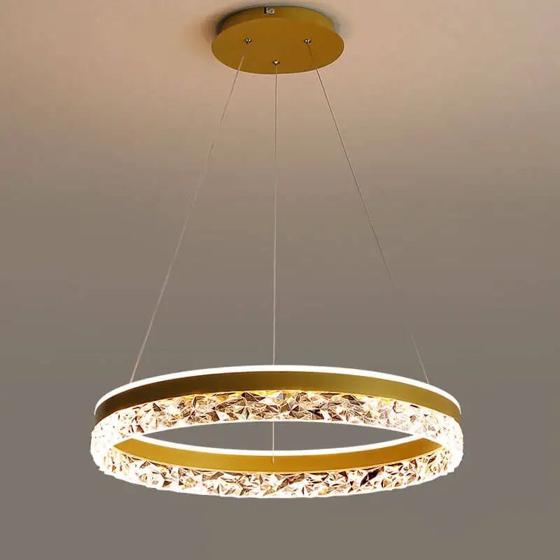 Charmes de Cristal | Lustre doré ou lustre noir tendance - LUSTRINA