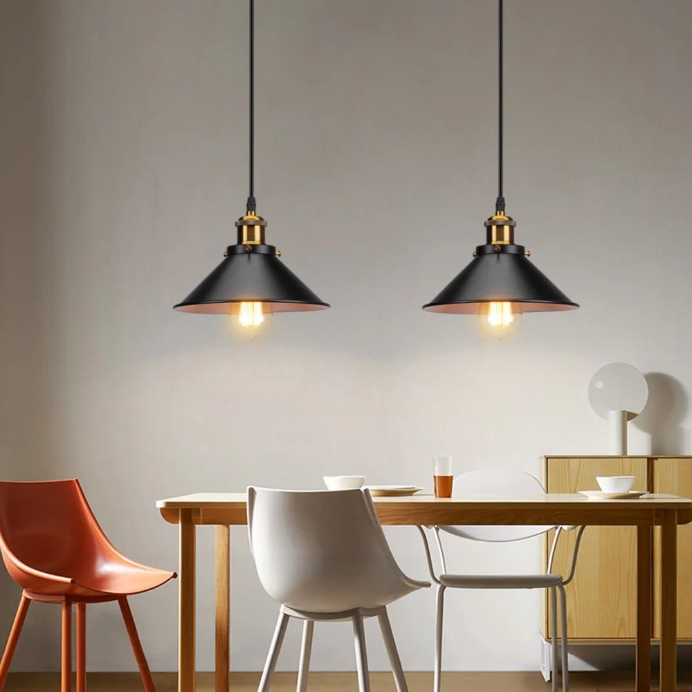 Charme Industriel | Lustre noir cuisine - LUSTRINA