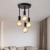 Plafonnier Noir 4 Ampoules - LUSTRINA