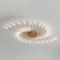 Plafonnier Etoilé | Luminaire LED Noir ou Doré en Aluminium et fer design - LUSTRINA