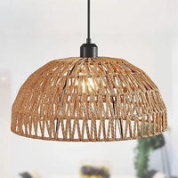 Chanvre Style Japonais | Lustre en corde de chanvre tissé à la main - LUSTRINA