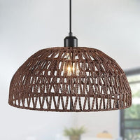 Chanvre Style Japonais | Lustre en corde de chanvre tissé à la main - LUSTRINA