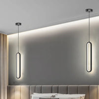 Harmonie Lumineuse | Suspension LED Moderne en Or ou Noir - LUSTRINA
