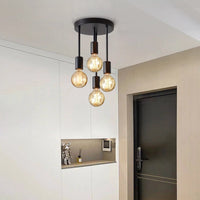 Plafonnier Noir 4 Ampoules - LUSTRINA