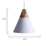 Luminaire Soleil de Bois Arc-en-Ciel | Abat-jours en aluminium et corps en bois naturel - LUSTRINA