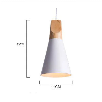 Luminaire Soleil de Bois Arc-en-Ciel | Abat-jours en aluminium et corps en bois naturel - LUSTRINA