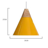 Luminaire Soleil de Bois Arc-en-Ciel | Abat-jours en aluminium et corps en bois naturel - LUSTRINA