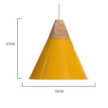 Luminaire Soleil de Bois Arc-en-Ciel | Abat-jours en aluminium et corps en bois naturel - LUSTRINA
